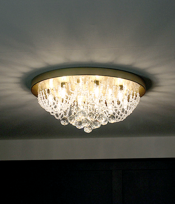 에리나 10등 크리스탈 천정등, LED 천정조명, 인테리어 직부등