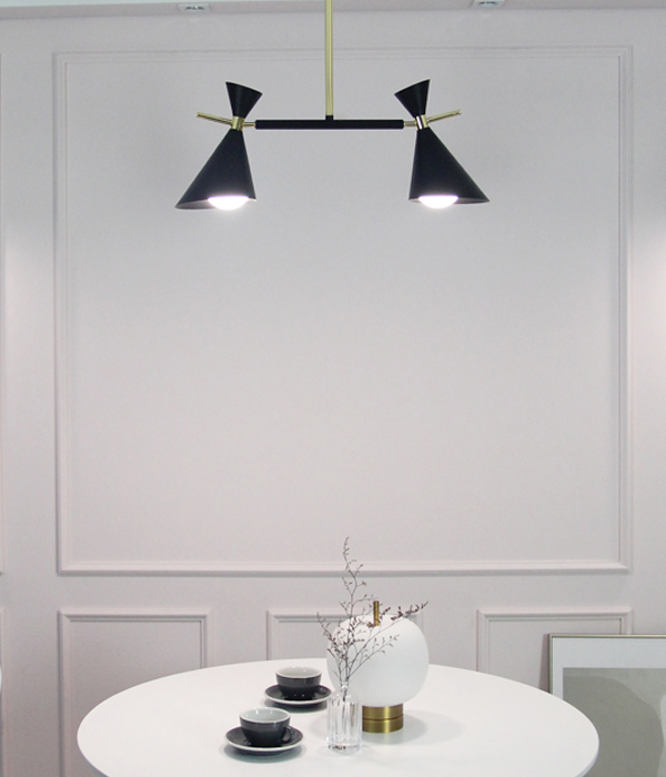 윈디 2등 식탁등 [블랙/화이트]